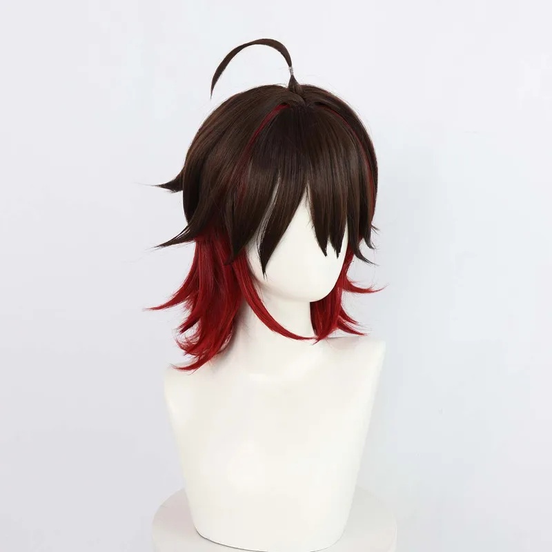 Le Cool Men Genshin Impact GaM - Anime Cosplay Red Hair recension och pris