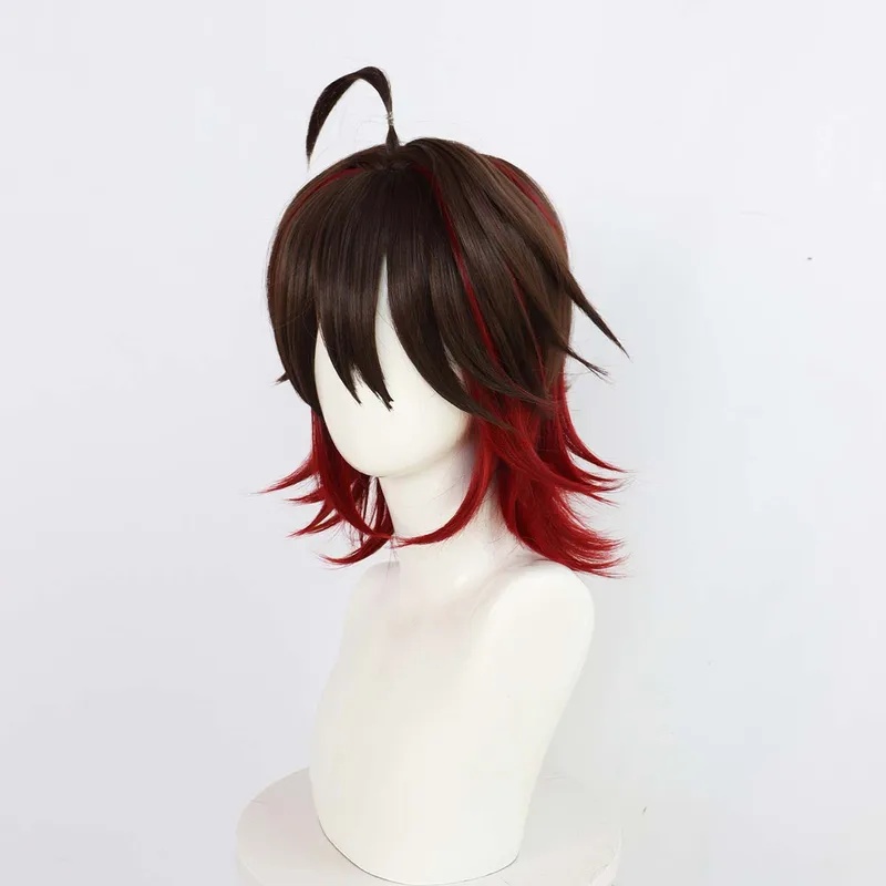 Le Cool Men Genshin Impact GaM - Anime Cosplay Red Hair recension och pris