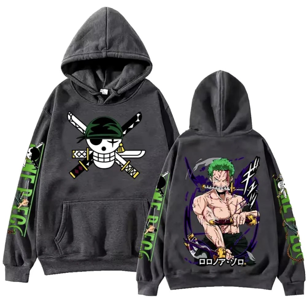 One Piece Zoro Anime Hoodie Sw - Anime Cosplay Shop recension och pris
