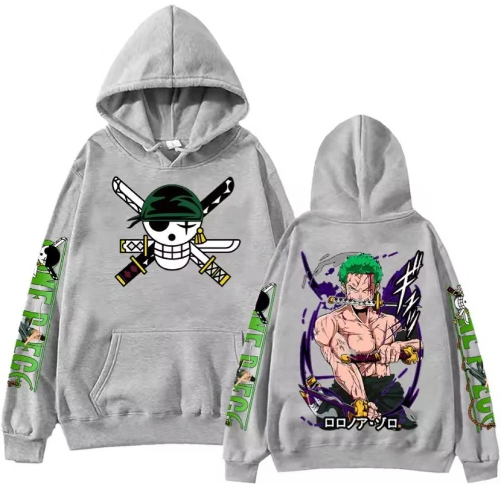One Piece Zoro Anime Hoodie Sw - Anime Cosplay Shop recension och pris