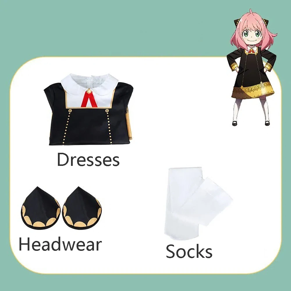 Anime SPY X FAMILY Anya Cospla - Spy Family Outfit recension och pris