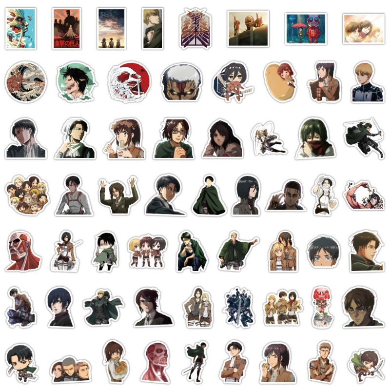60Pcs Attack on Titan Anime St - Anime Cosplay Roleplay recension och pris