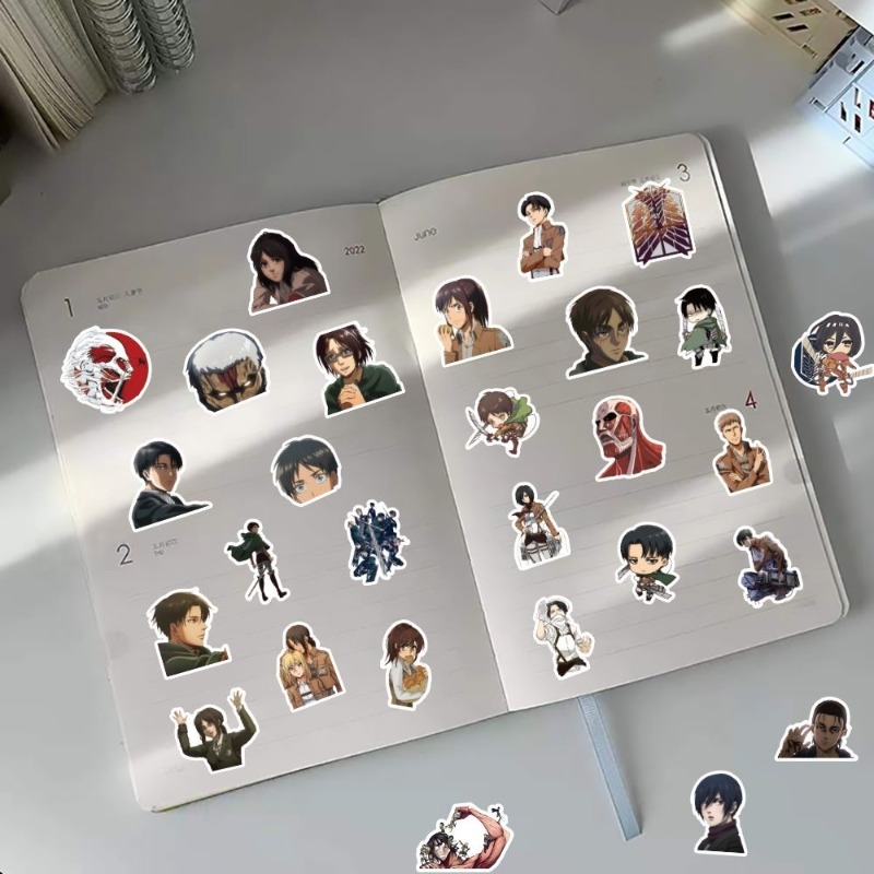60Pcs Attack on Titan Anime St - Anime Cosplay Roleplay recension och pris
