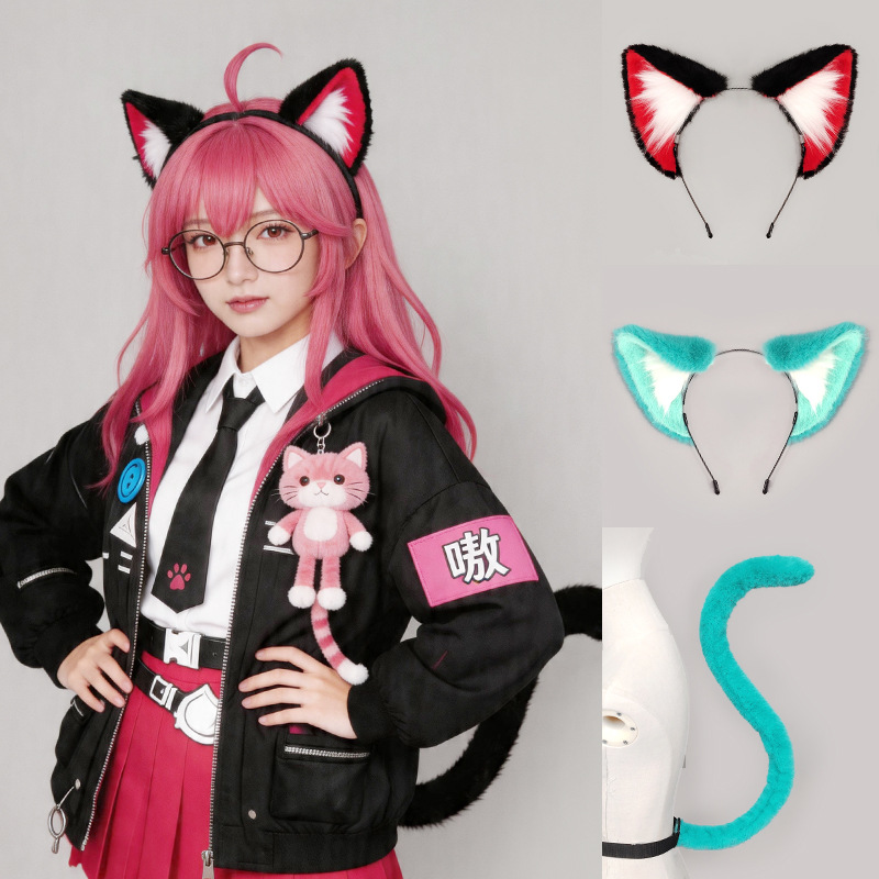 Handmade Nanaly Mint Cat Ears  - Cosplay Anime Expo recension och pris