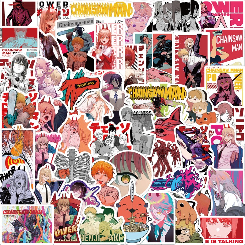 50pcs Anime Chainsaw Man Stick - Chainsaw Man Cosplay recension och pris
