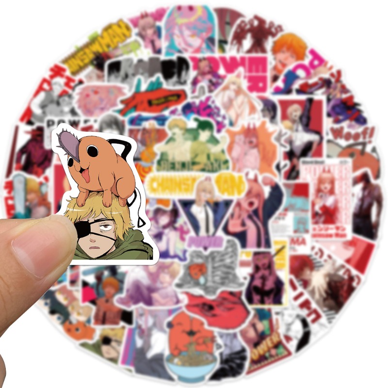 50pcs Anime Chainsaw Man Stick - Chainsaw Man Cosplay recension och pris