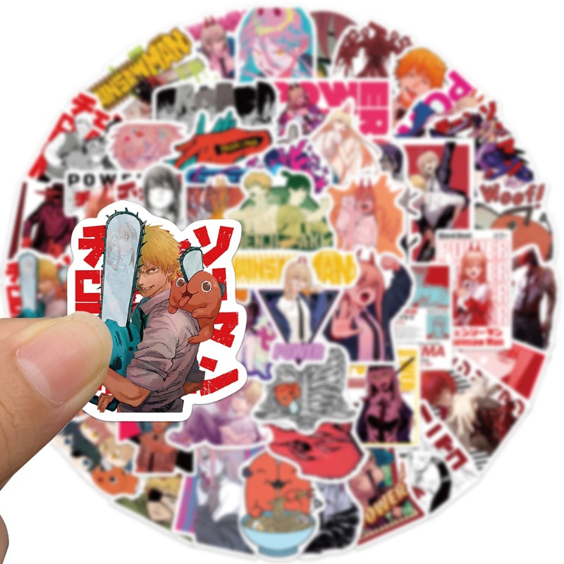 50pcs Anime Chainsaw Man Stick - Chainsaw Man Cosplay recension och pris