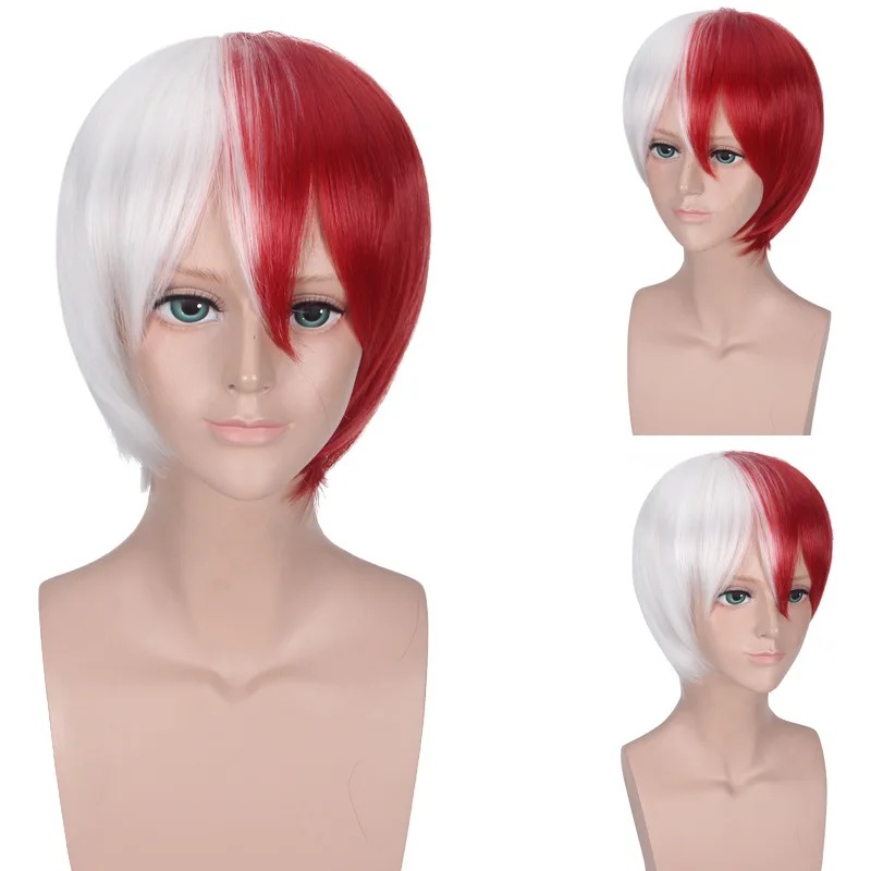 Le Cool Men Anime Todoroki Sho - Anime Cosplay Red Hair recension och pris