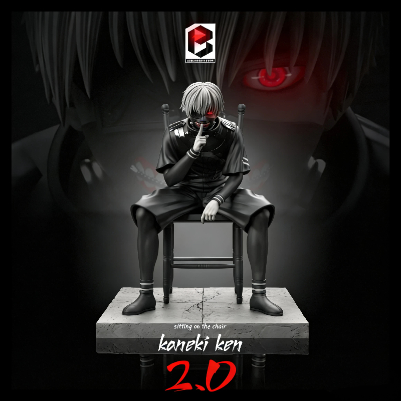20cm Ken Kaneki Sitting Figure - Tokyo Ghoul Mask recension och pris