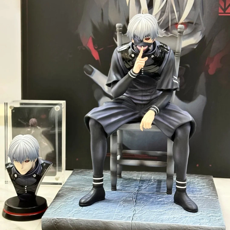 20cm Ken Kaneki Sitting Figure - Tokyo Ghoul Mask recension och pris