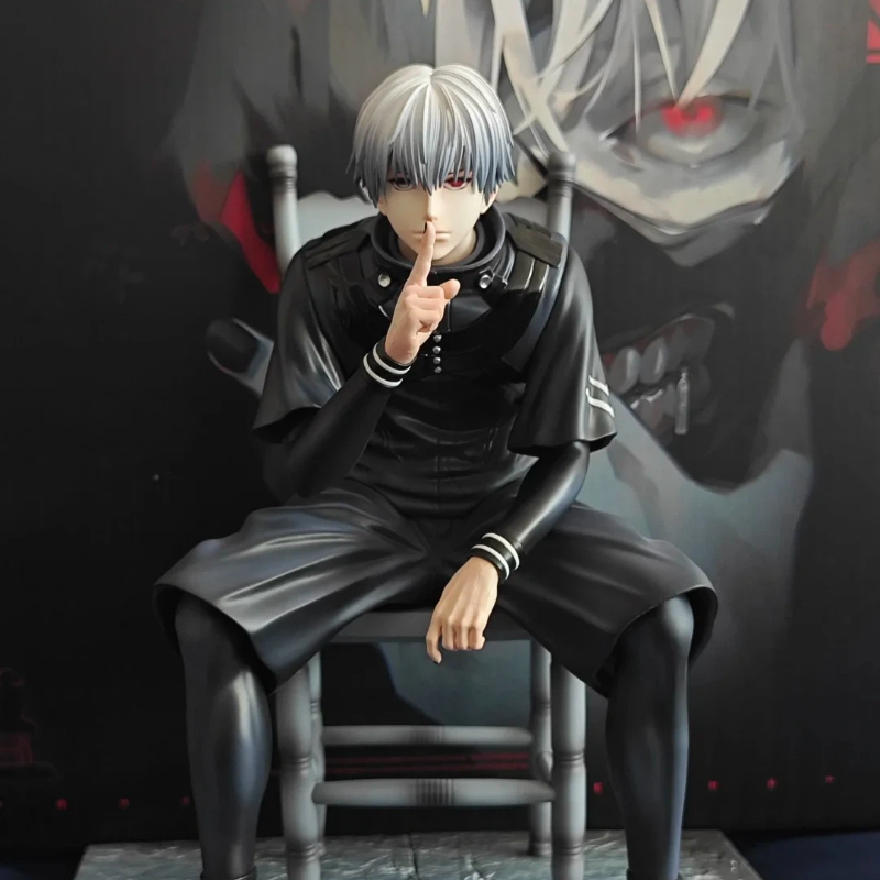20cm Ken Kaneki Sitting Figure - Tokyo Ghoul Mask recension och pris